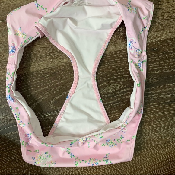 Frankie’s Bikini Womens Pink Dallas Floral fairy tale chain bikini swim XL - Picture 8 of 10